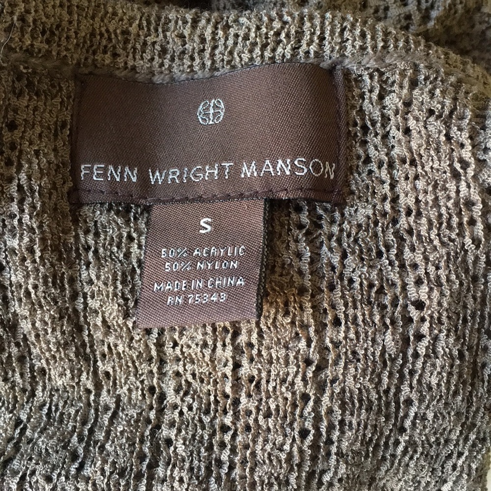 Fenn Wright Manson Open Front Green Cardigan. Siz… - image 3